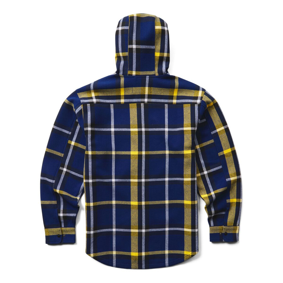 wolverine x de la universidad de michigan bucksaw camisa de franela con capucha-jac